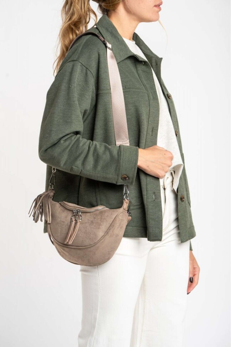 Cartera Gamuza Vegana - Arena 