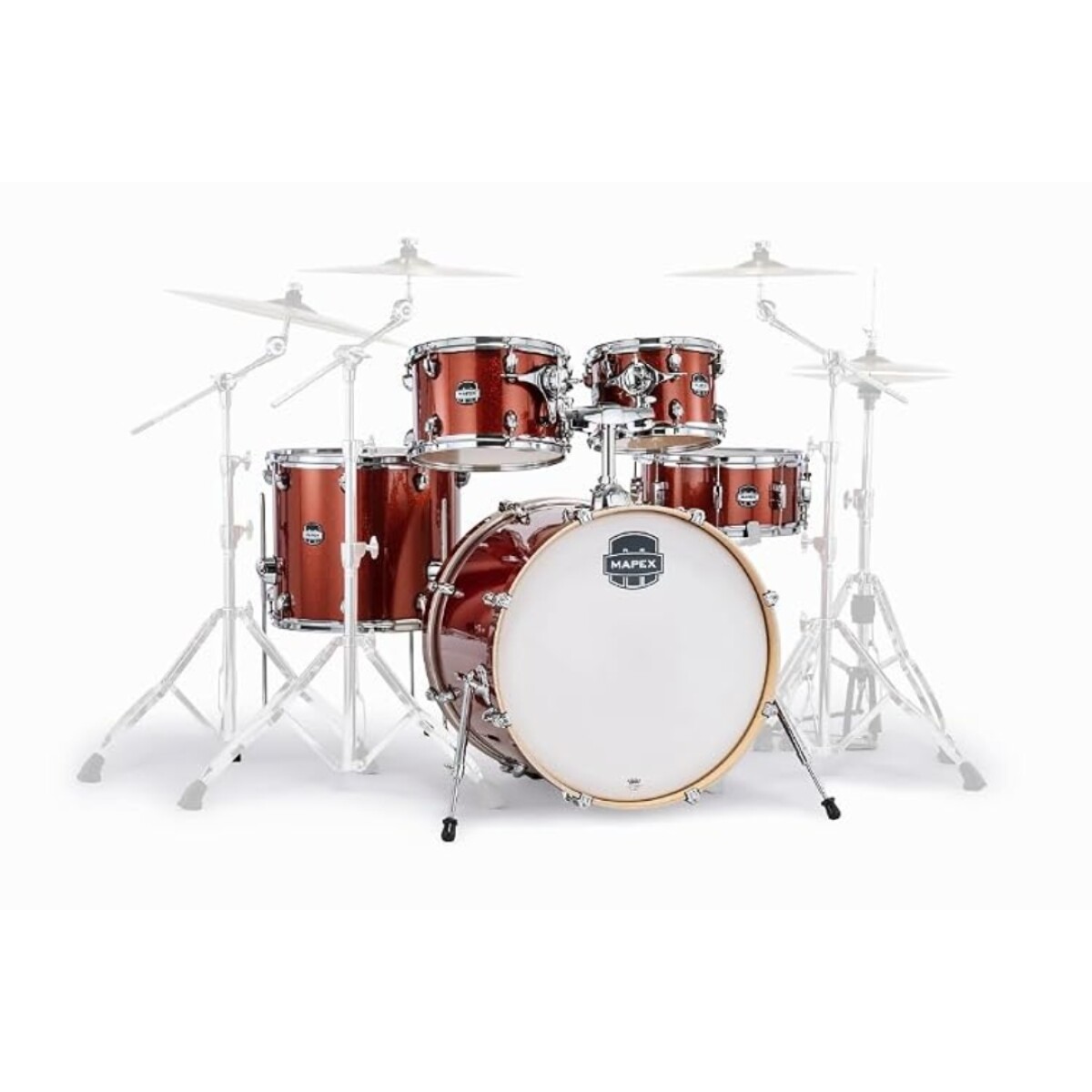 Bateria Mapex Mars Birch Ma529sfor Blood Orange Sparkle 5c B22 
