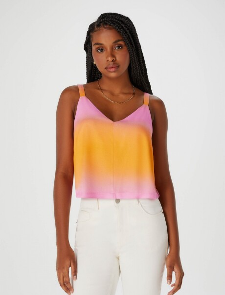 BLUSA SIN MANGAS NARANJA