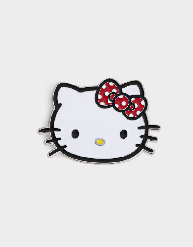 Pin Corazón Pin Metálico "hello Kitty" - Combinacion Multicolor