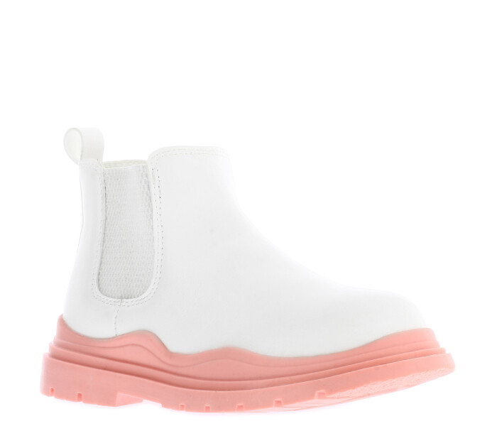 Bota VERS con plataforma en contraste White/Pink