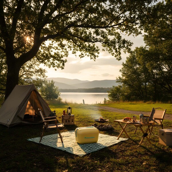 Conservadora Hielera Vintage 12L Litros Latas Hielo Polarbox Color Amarillo