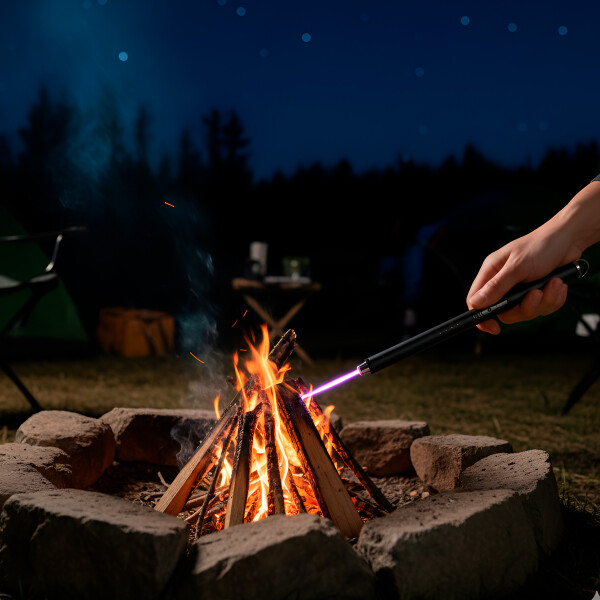 Encendedor Electronico Seguro Batería Recargable Moderno Color Negro