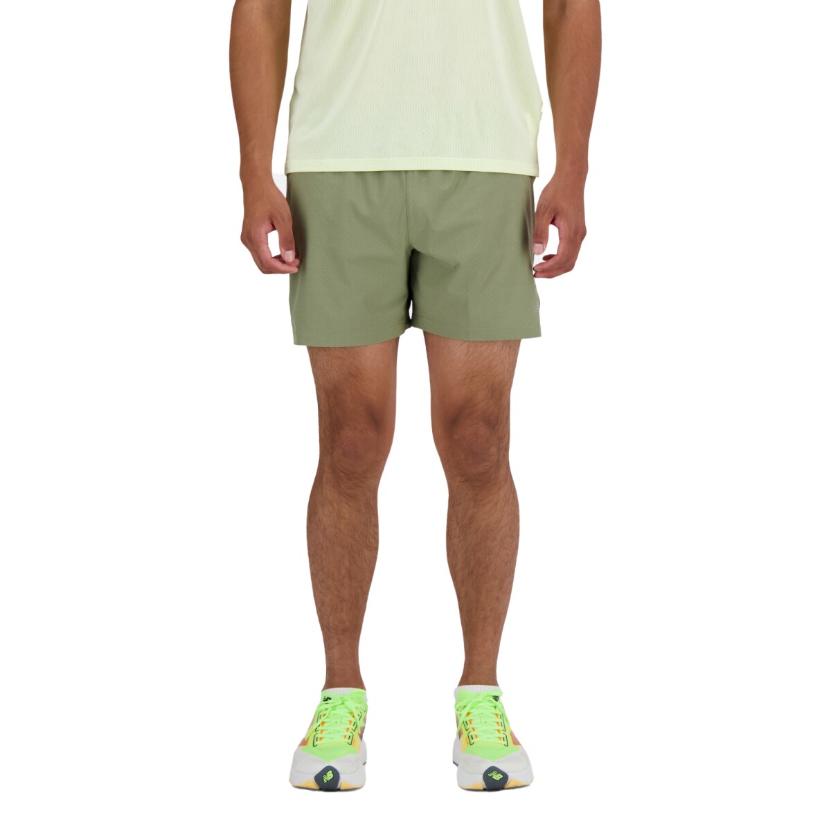 Short New Balance de Hombre -RC SEAMLESS 5 INCH - MS41286DEK - GREEN 