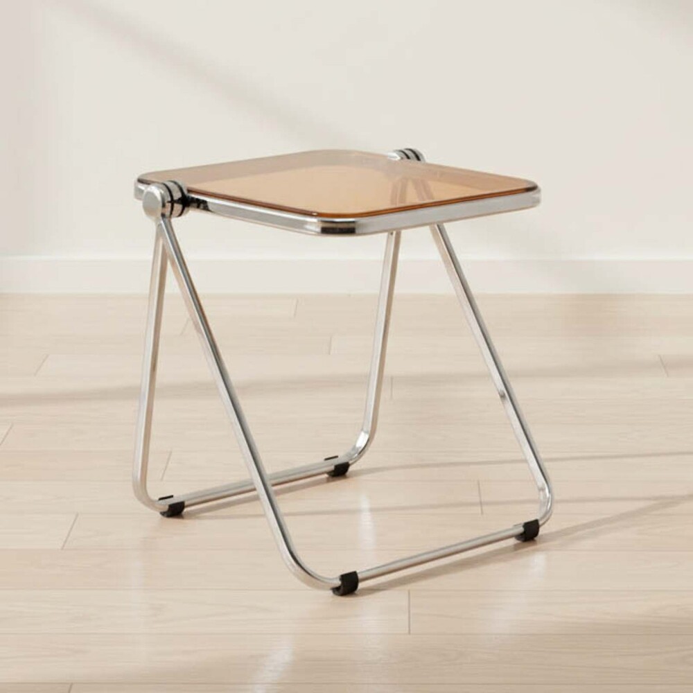 MESA AUXILIAR PET-Y-METAL MARRON SOFÍA