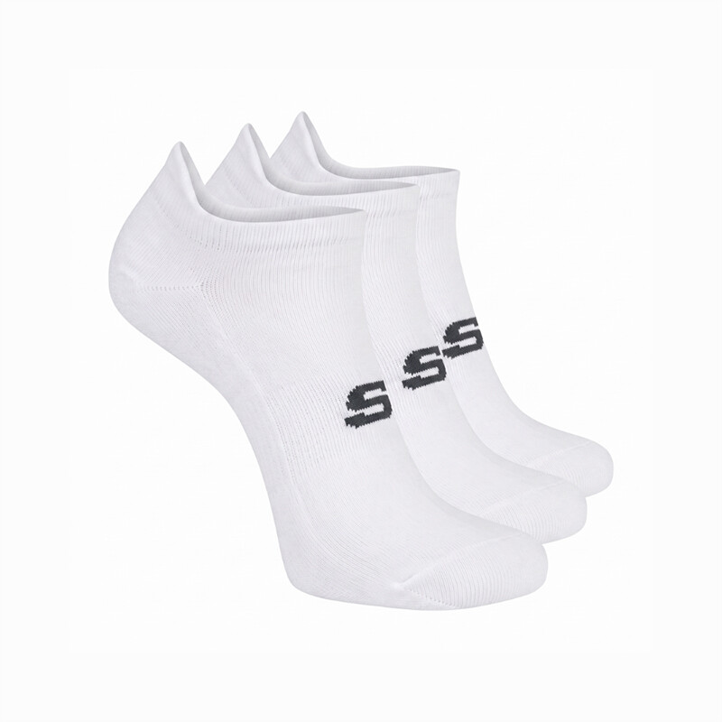 Medias Microfibra Non Terry No Show 3 Pares Blanco