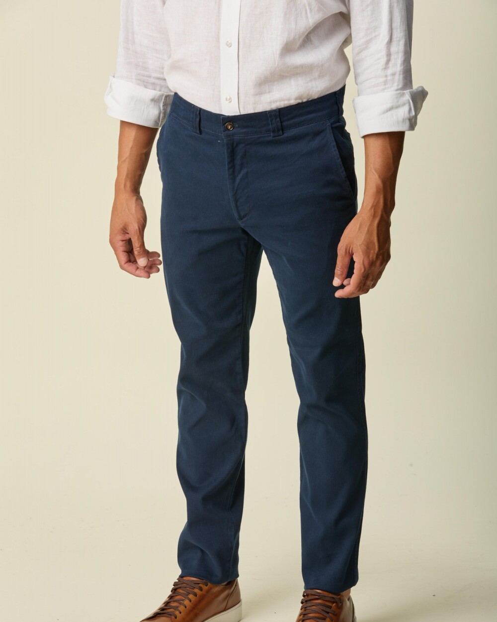 Pantalón Sport Algodón/ Spandex Tramado Azul