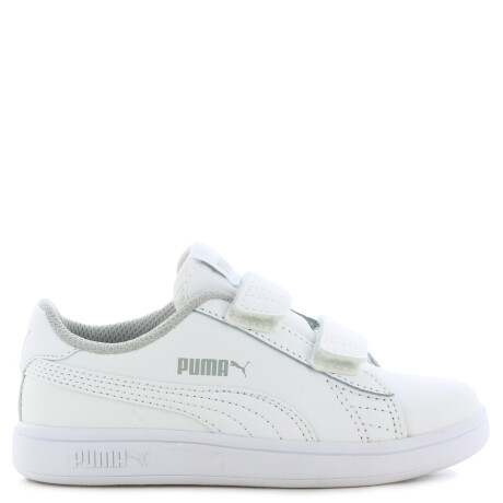 Championes de Niños Puma Smash V2 Velcro Jrs Blanco