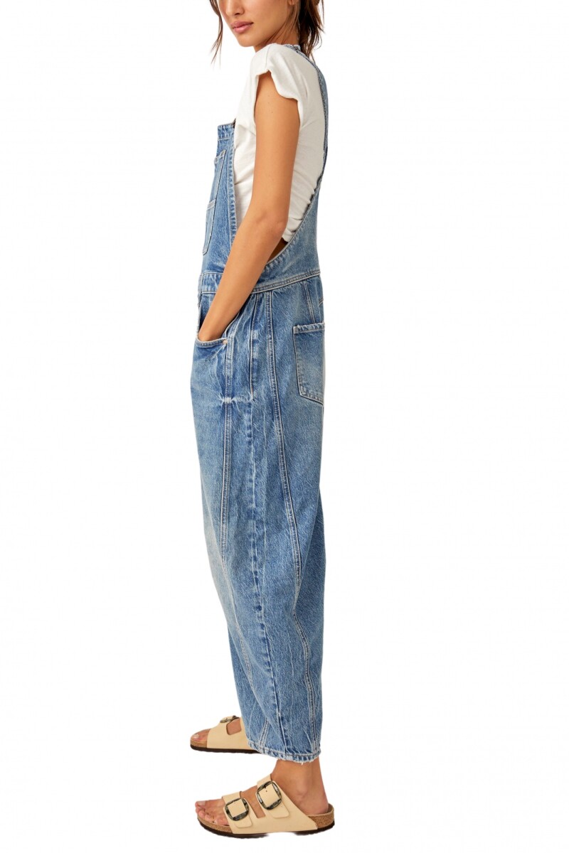 JARDINERO DENIM GOOD LUCK Azul