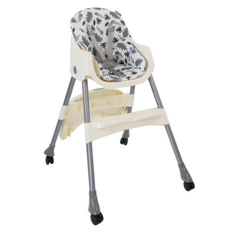 Silla de Comer para Bebes Bebesit Steps con Bandeja 2 en 1 Gris