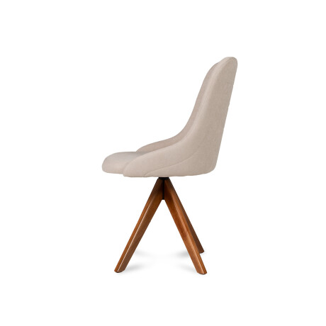 Silla Valentina Giratoria 143 - Tela Microfibra 228 (Beige)