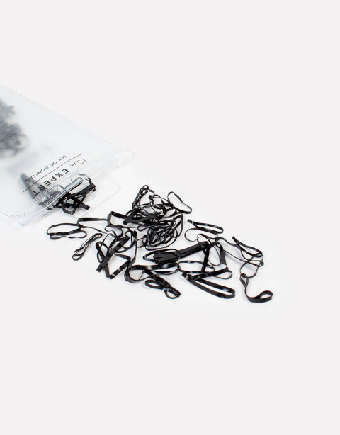 Accesorios Pelo Set Varios Set De Gomitas Elásticas - Negro