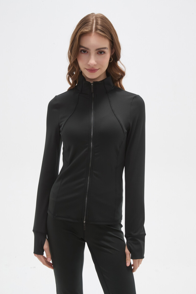 Campera Deportiva Ainae - Negro 