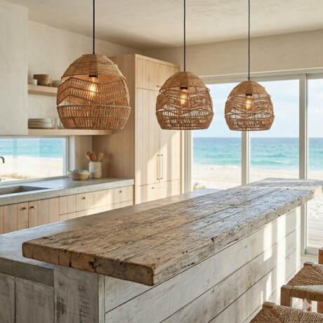 Colgante hilos fibras naturales tostada 30cm Colgante hilos fibras naturales tostada 30cm