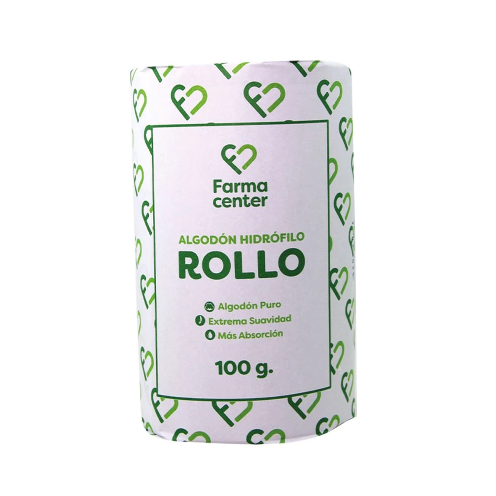 FARMACENTER ALGODON ROLLO UNID. X 100 GR