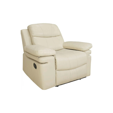 POLTRONA RECLINABLE 1 CUERPO PU NATURAL-BEIGE MR2138 CREAM