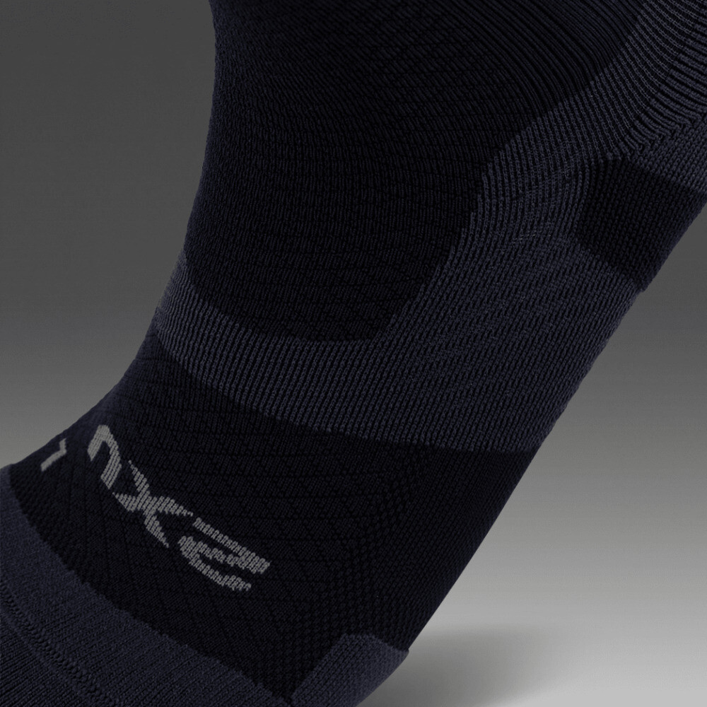Vectr Light Cushion Full Length Compression Socks - Unisex Black/titanium
