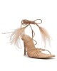 Sandalia Taco Alto Fino Beige U