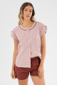 Pijama floral Rosa antique
