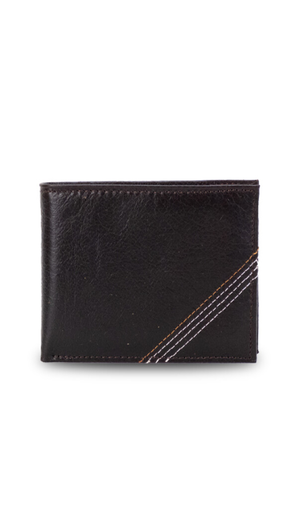 BILLETERA CUERO ISAAC CHOCOLATE