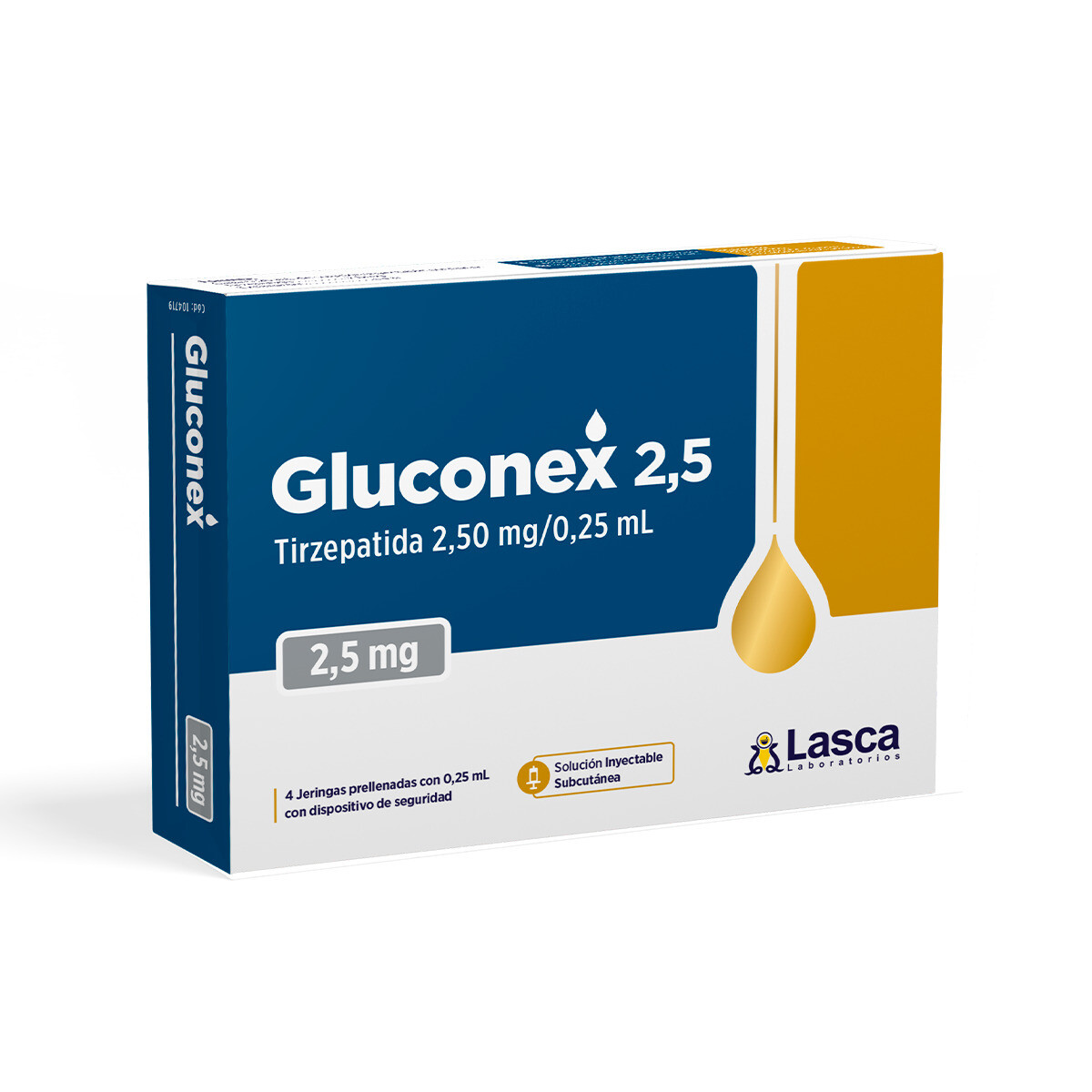 GLUCONEX 2,5 MG CJ X 4 JERINGA PRELL. 