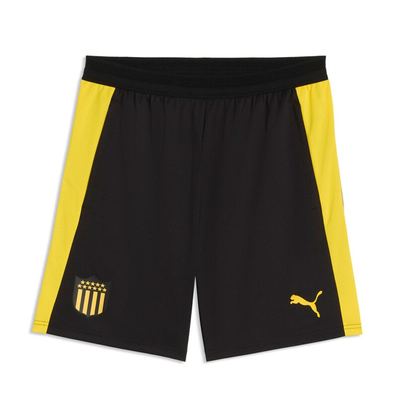 Short de Hombre Puma Peñarol Cap Training Negro - Amarillo