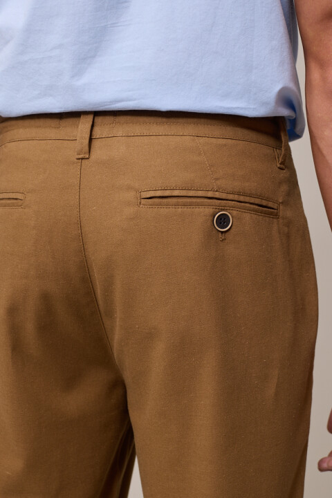 PANTALON LINO AVALONS26 POLANCO Kaki