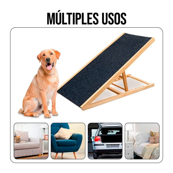 Rampa Escalera Plegable Para Mascotas RAMPA PARA MASCOTAS FIELTRO Y MADERA