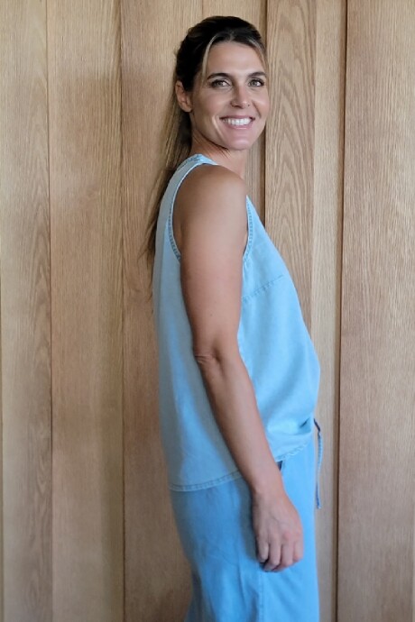 Musculosa Siena Denim Celeste