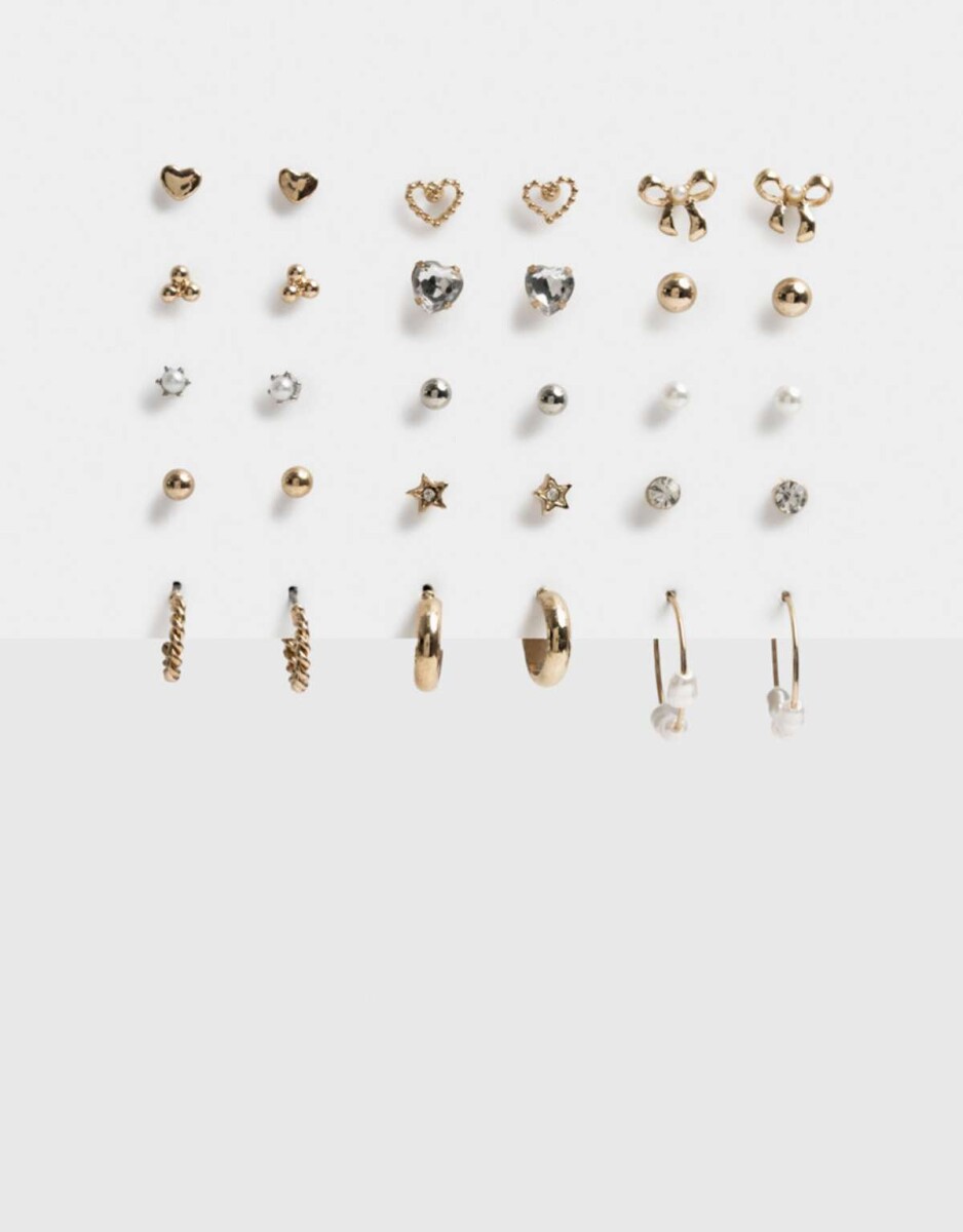 Set De Aros - Combinacion Bicolor 