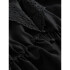 LS RUFFLE COLLAR TOP TRUE BLACK