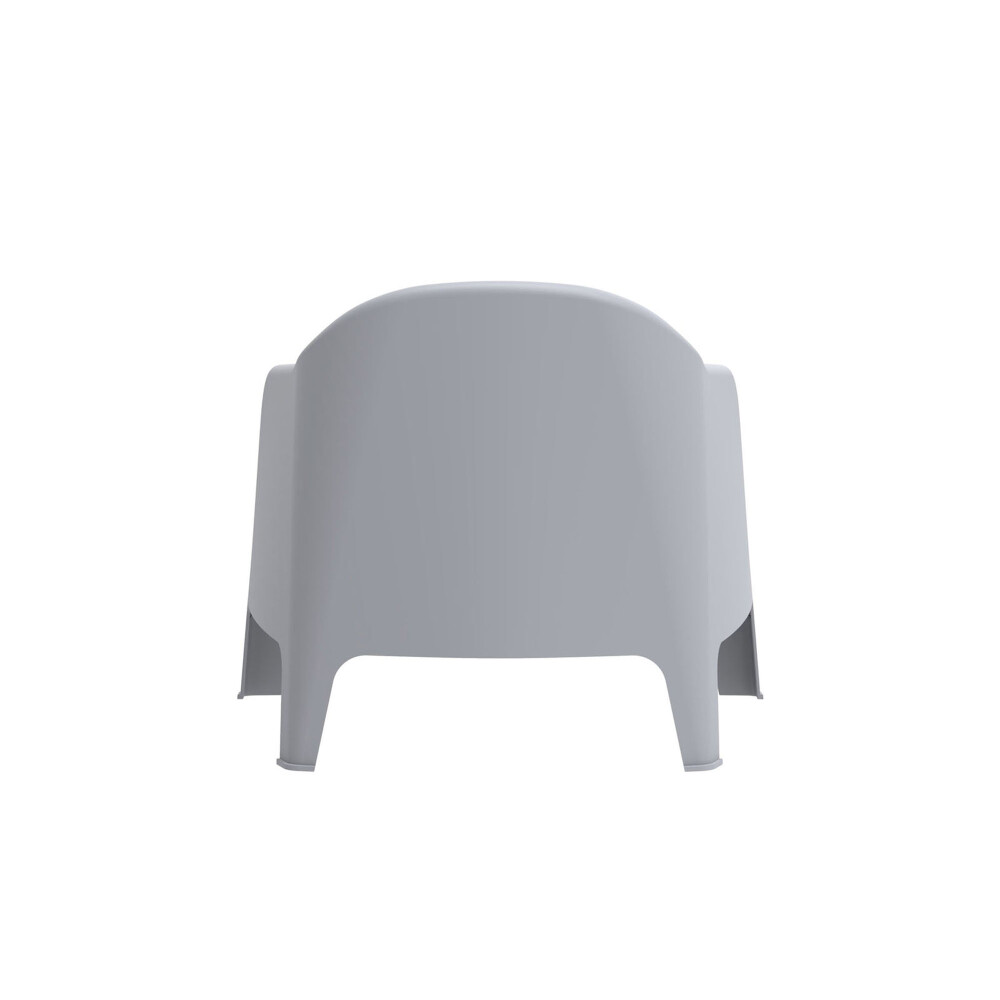 BUTACA EXTERIOR POLIPROPILENO GRIS SKARPO
