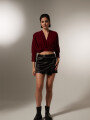 Blusa Wentu Bordeaux Oscuro
