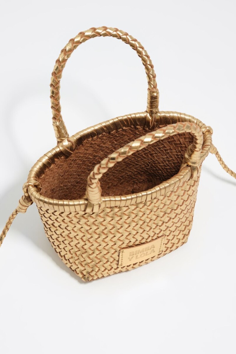 BOLSO MINI TRENZADA Oro