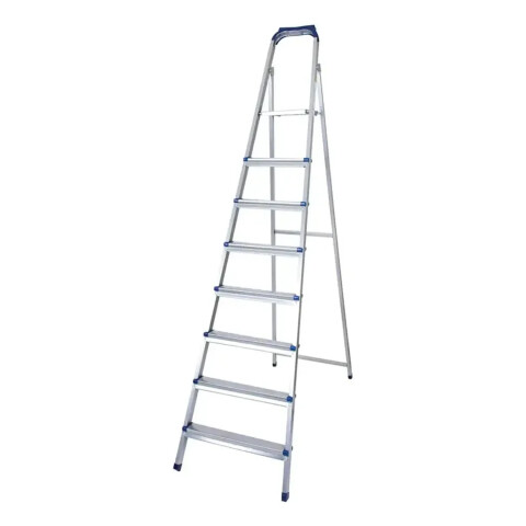 Escalera Metálica Plegable 7+1 Con Plataforma Zln1190 ESCALERA PLEGABLE ZILAN ZLN1190