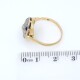 Anillo oro 18k brillantes, diamantes , zafiros sintéticos Anillo oro 18k brillantes, diamantes , zafiros sintéticos