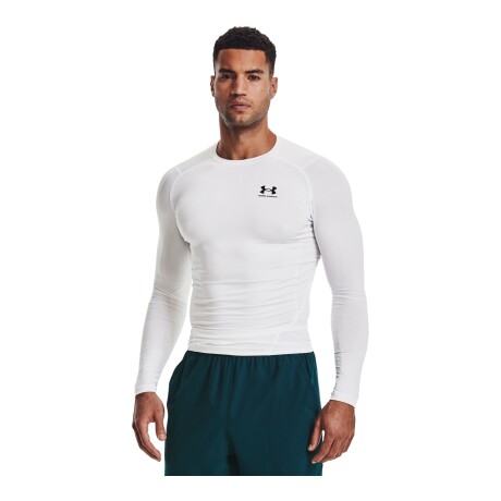 Remera de Hombre Under Armour HeatGear® Long Sleeve Blanco