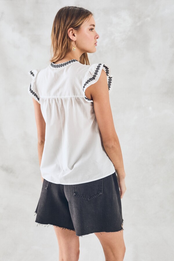 Blusa Bordado Blanco