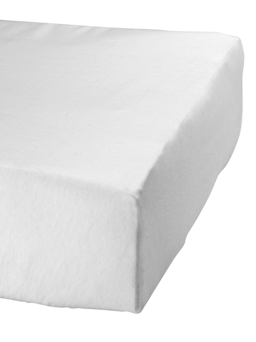 Sábana bajera jersey JETTE 70x140x15 blanco 