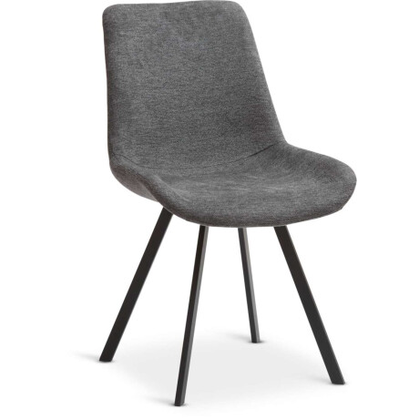 Silla De Comedor Hygum Giratoria Gris/Negro