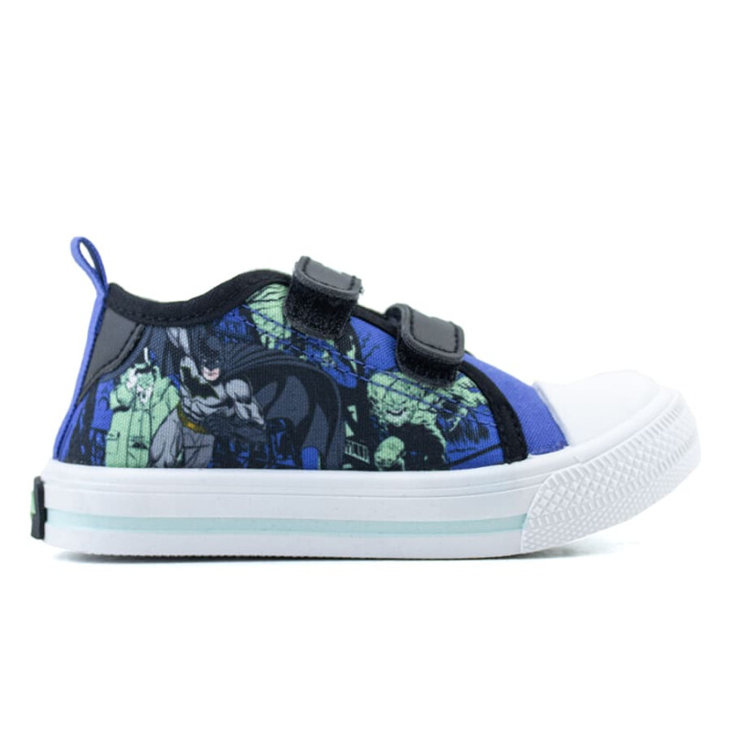 Championes DC Batman con Velcro de Niños - BATCSS25004 Azul-negro