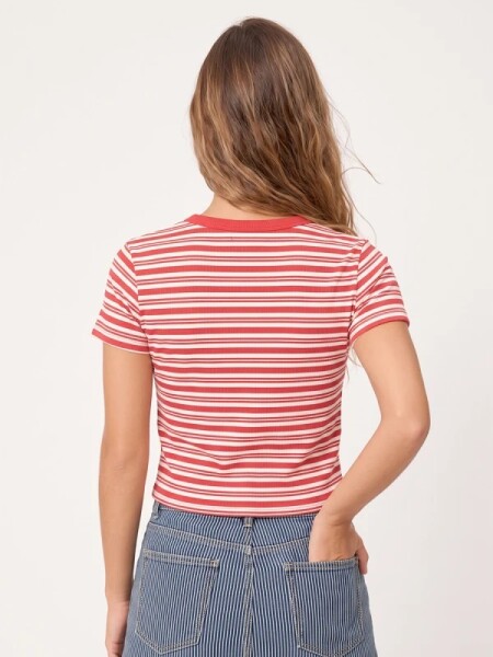 T-SHIRT RUSTY ELIONA ROJO