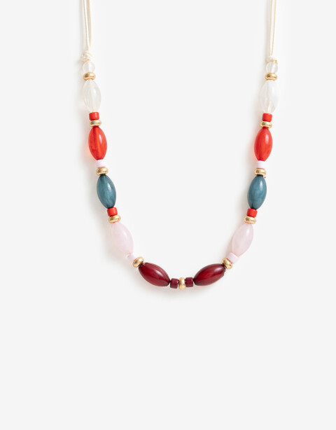 Collares Cortos Esmalte Collar Corto Floral - Dorado