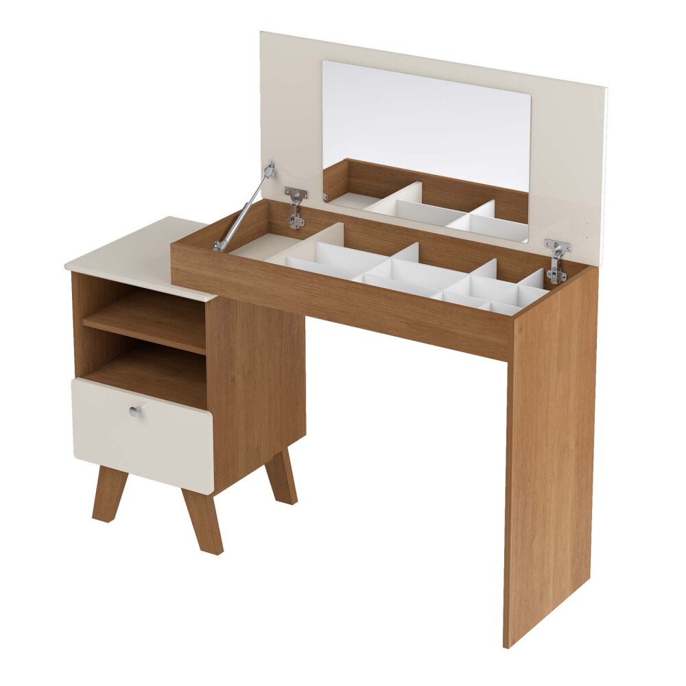 ESCRITORIO TOCADOR MDF-Y-MDP MARRON SOPHIE