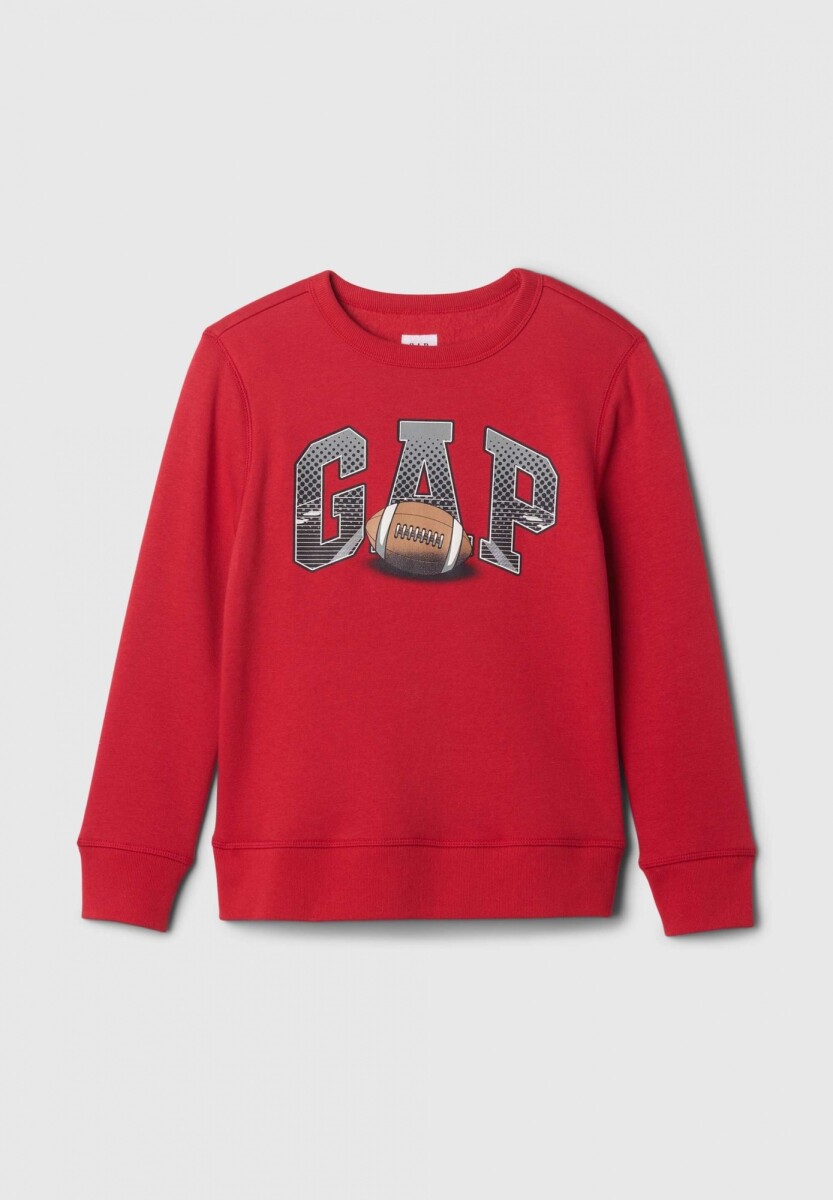 Buzo Deportivo Logo Gap Niño - Modern Red 