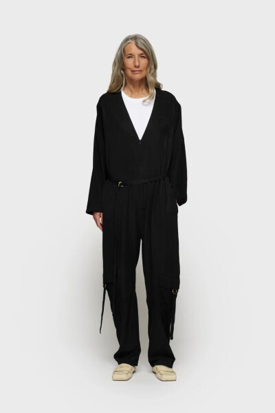 COMFORT JUMPSUIT TENCEL Negro