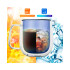 Pack 2 Tazas Vidrio Doble Pared Color C/ Asa Café 250 Ml Variante Color Azul