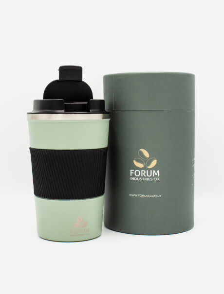 Vaso Térmico P/Café C/Tapa Antivuelco 380ml Verde