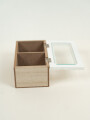 Caja Para Té Tea, 2 Separadores Color Unico