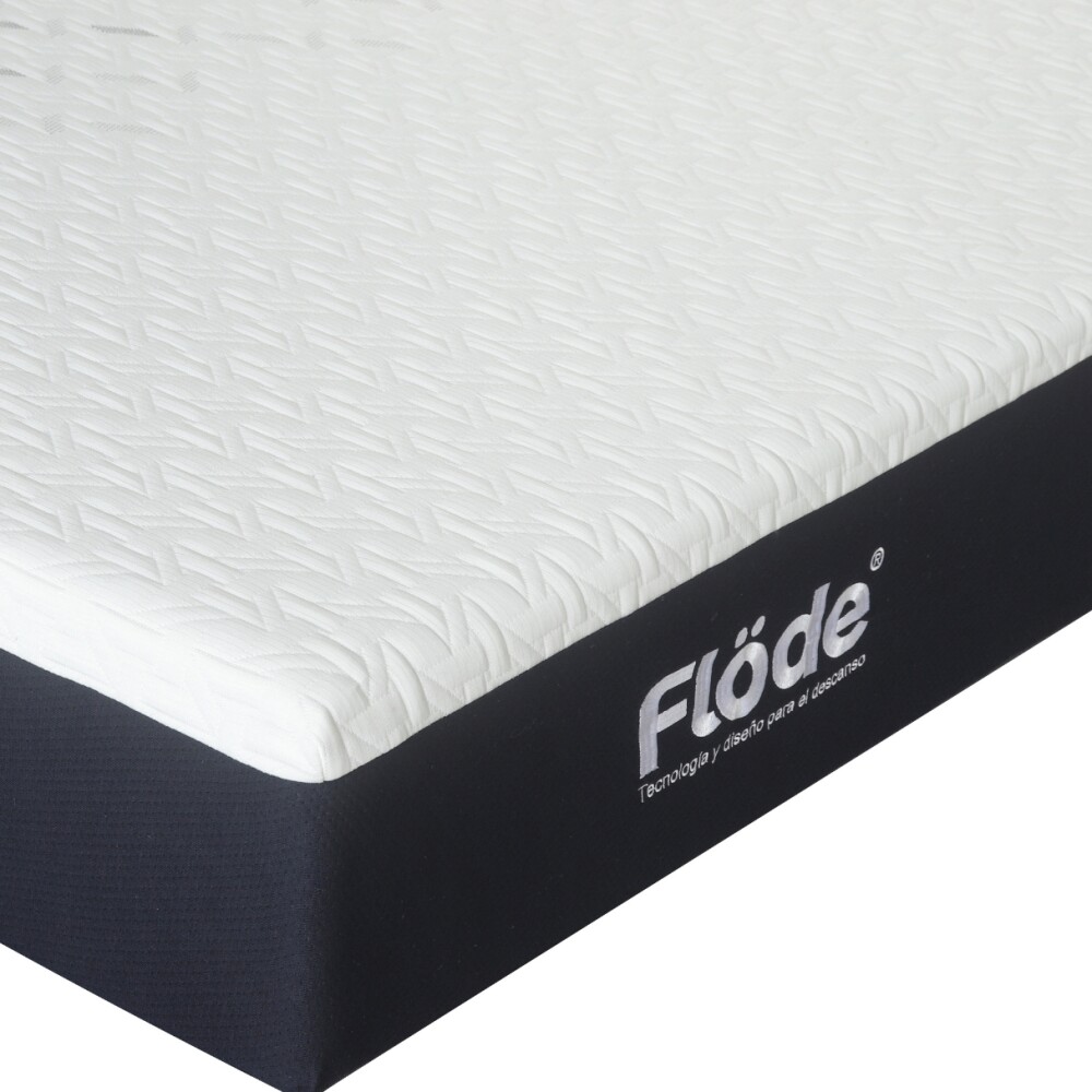 Colchón 1 Plaza en Caja Espuma Viscoelástica - Flöde Premium Colchón 1 Plaza en Caja Espuma Viscoelástica - Flöde Premium